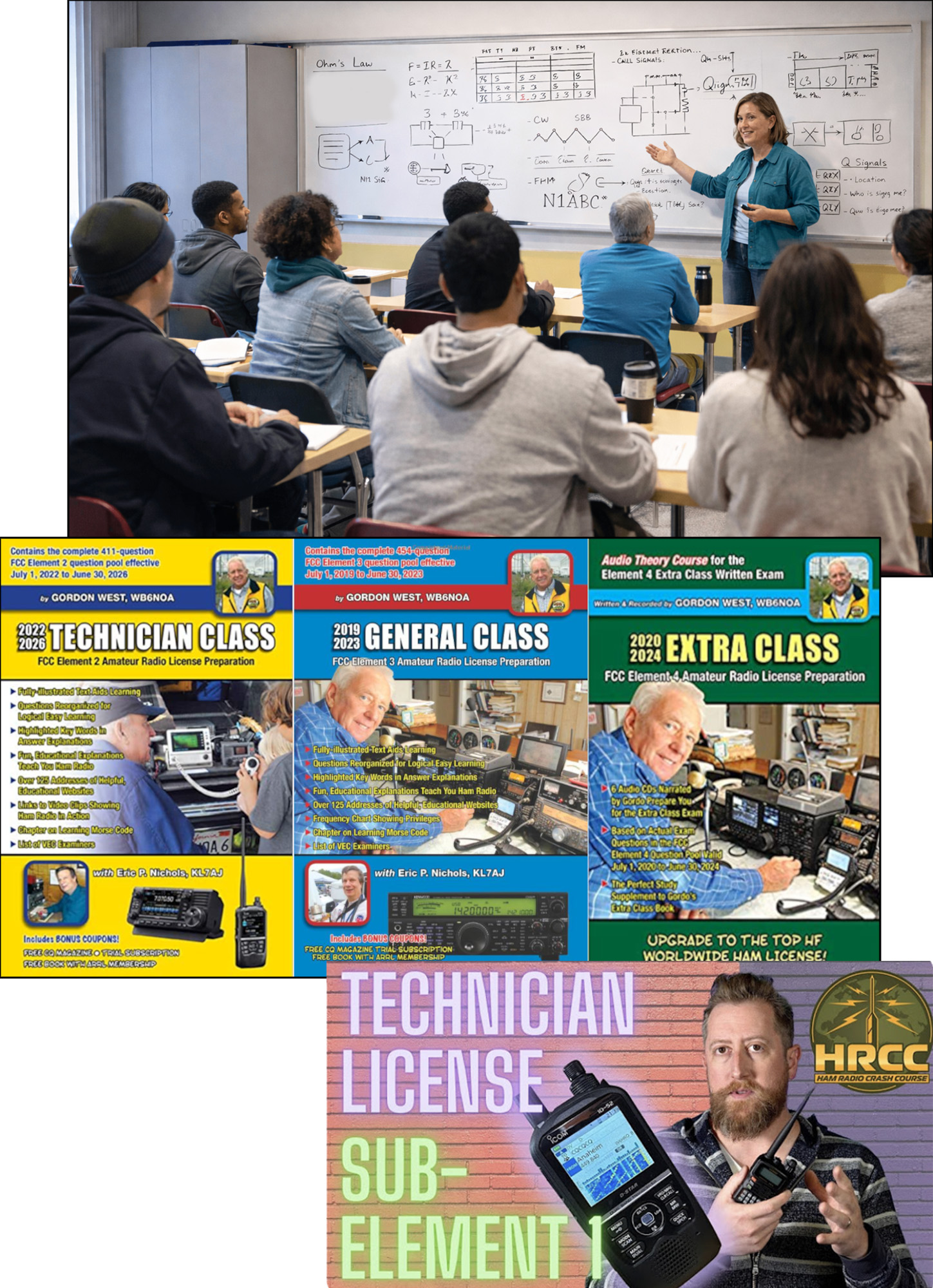 Candidates learning with different study modes and materials