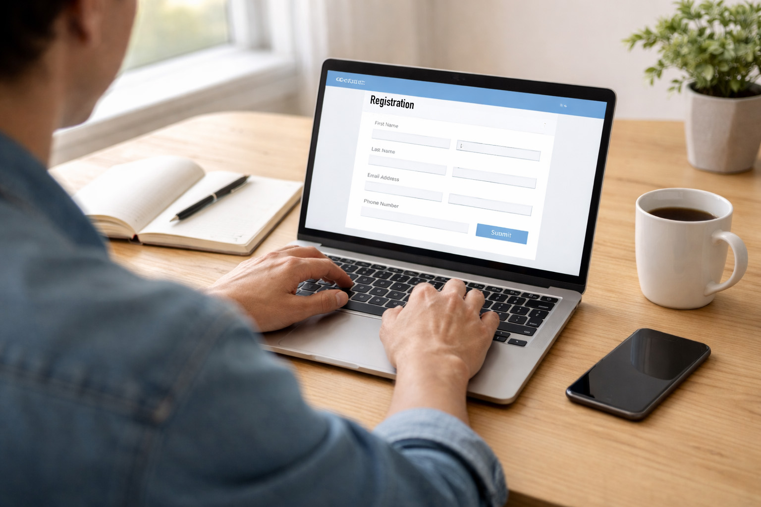 Placeholder image for online registration and planning